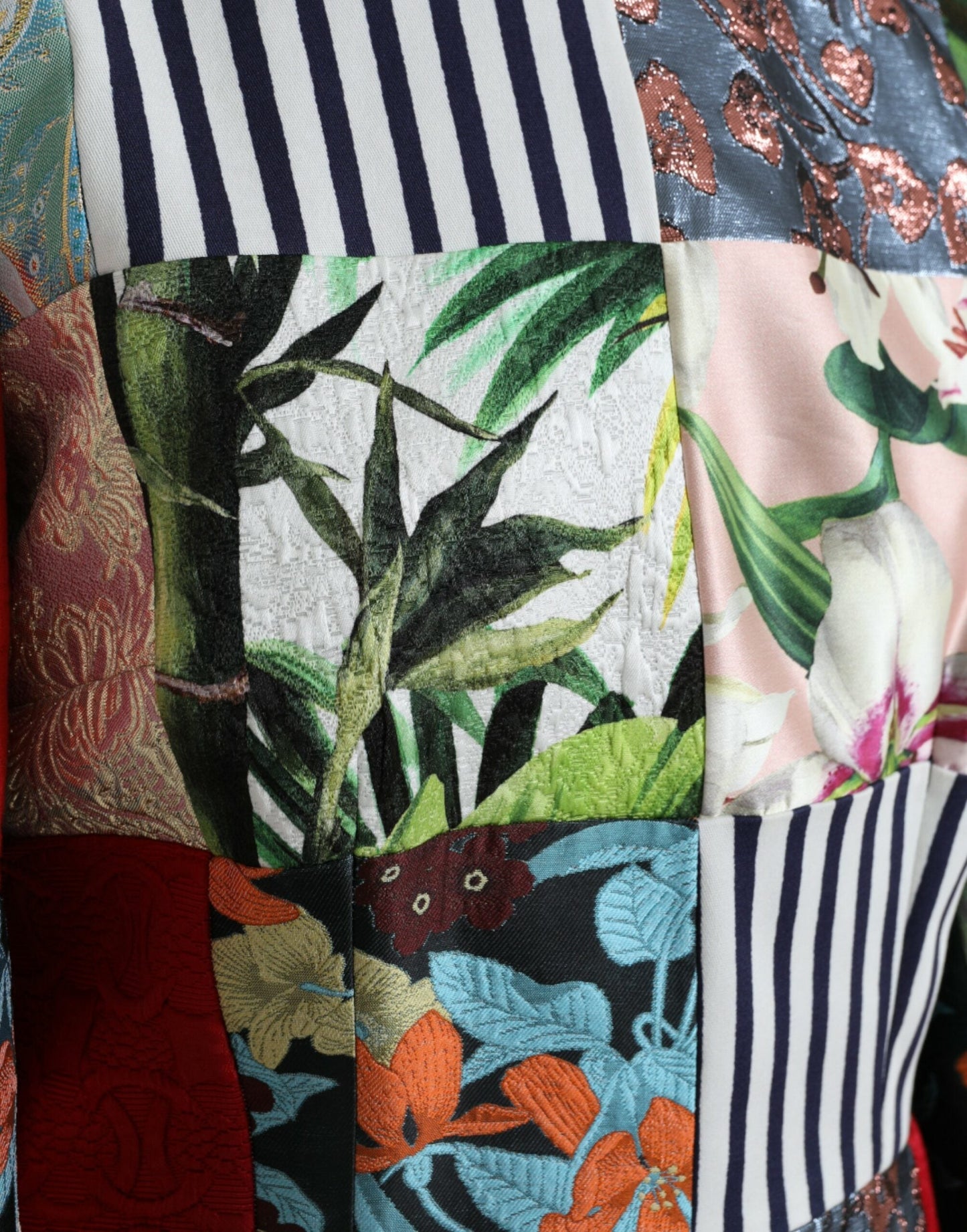 Dolce & Gabbana Multicolor Floral Patchwork Shift Mini Women's Dress