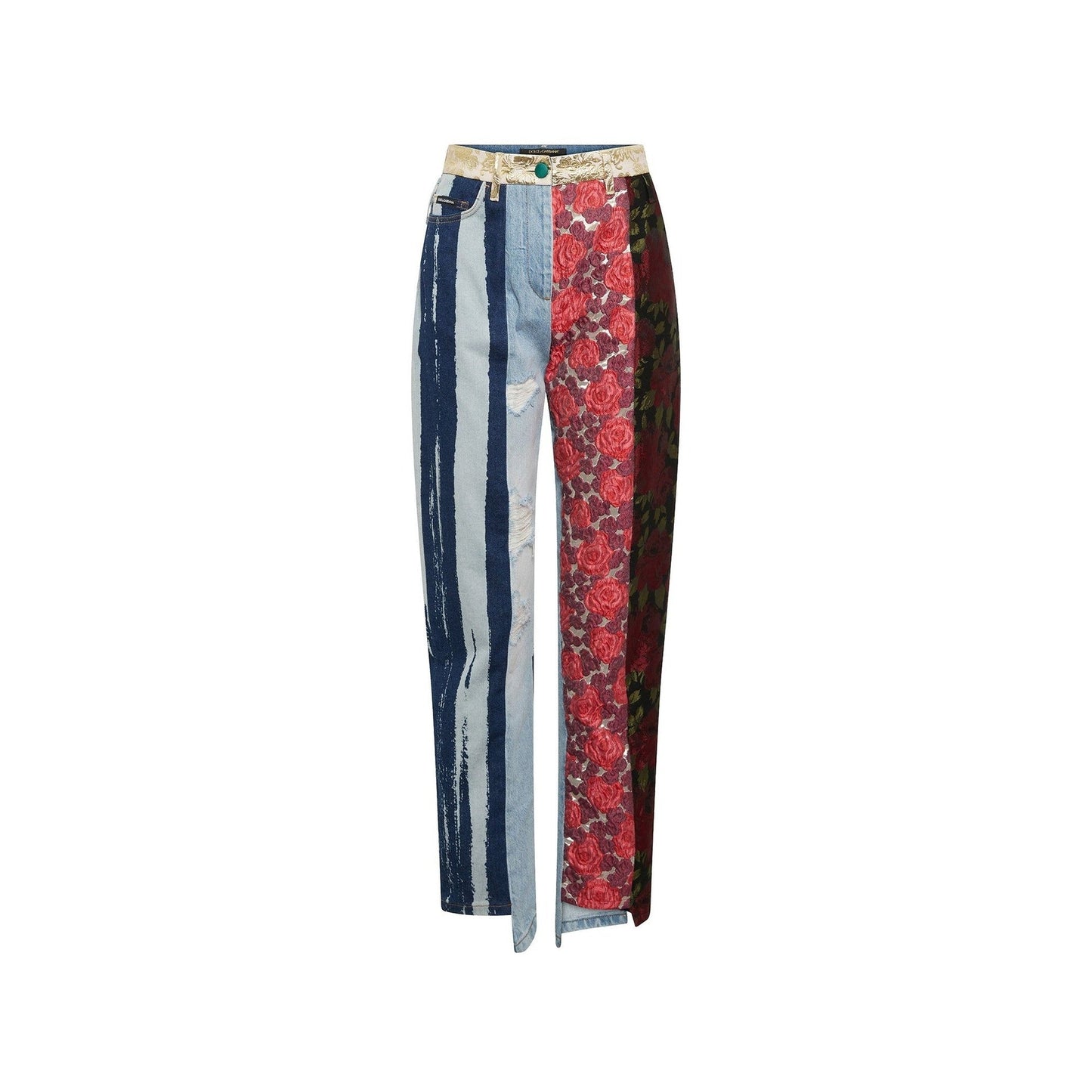 Dolce & Gabbana Embroidered Denim Pants Women