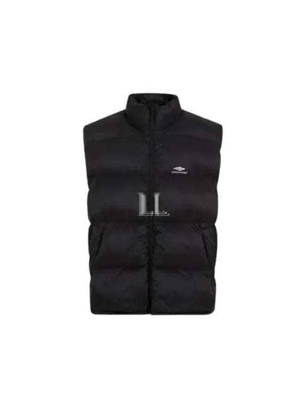 Balenciaga Quilted Nylon Puffer Vest Black