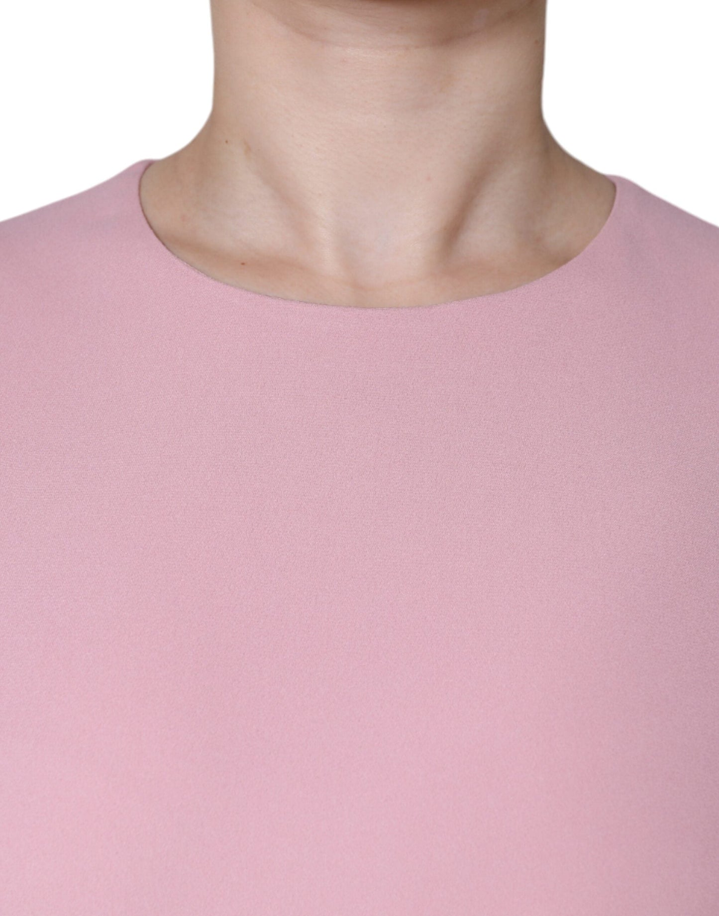 Dolce & Gabbana Pink A-line Viscose 3/4 Sleeves Women's Dress ()