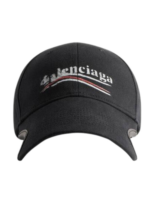 Balenciaga Political Stencil Ball Cap Black