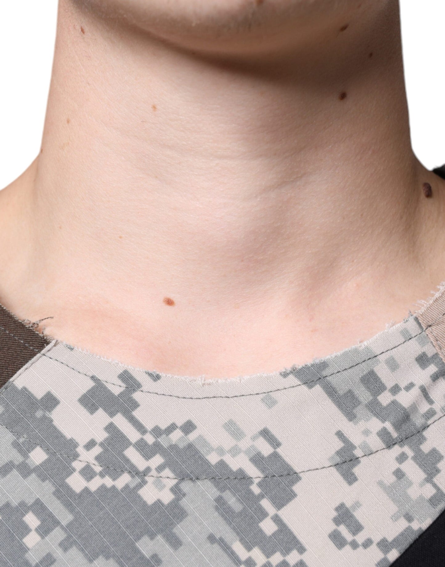 Dolce & Gabbana Multicolor Camouflage Patchwork DG Royal Men's T-shirt ()