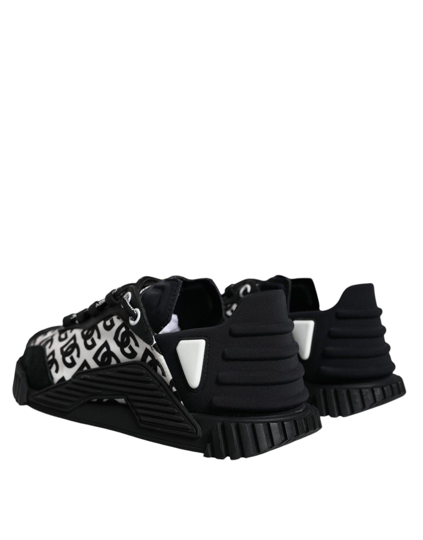 Dolce & Gabbana Black Logo Lace Up Low Top NS1 Sneakers Men's Shoes ()