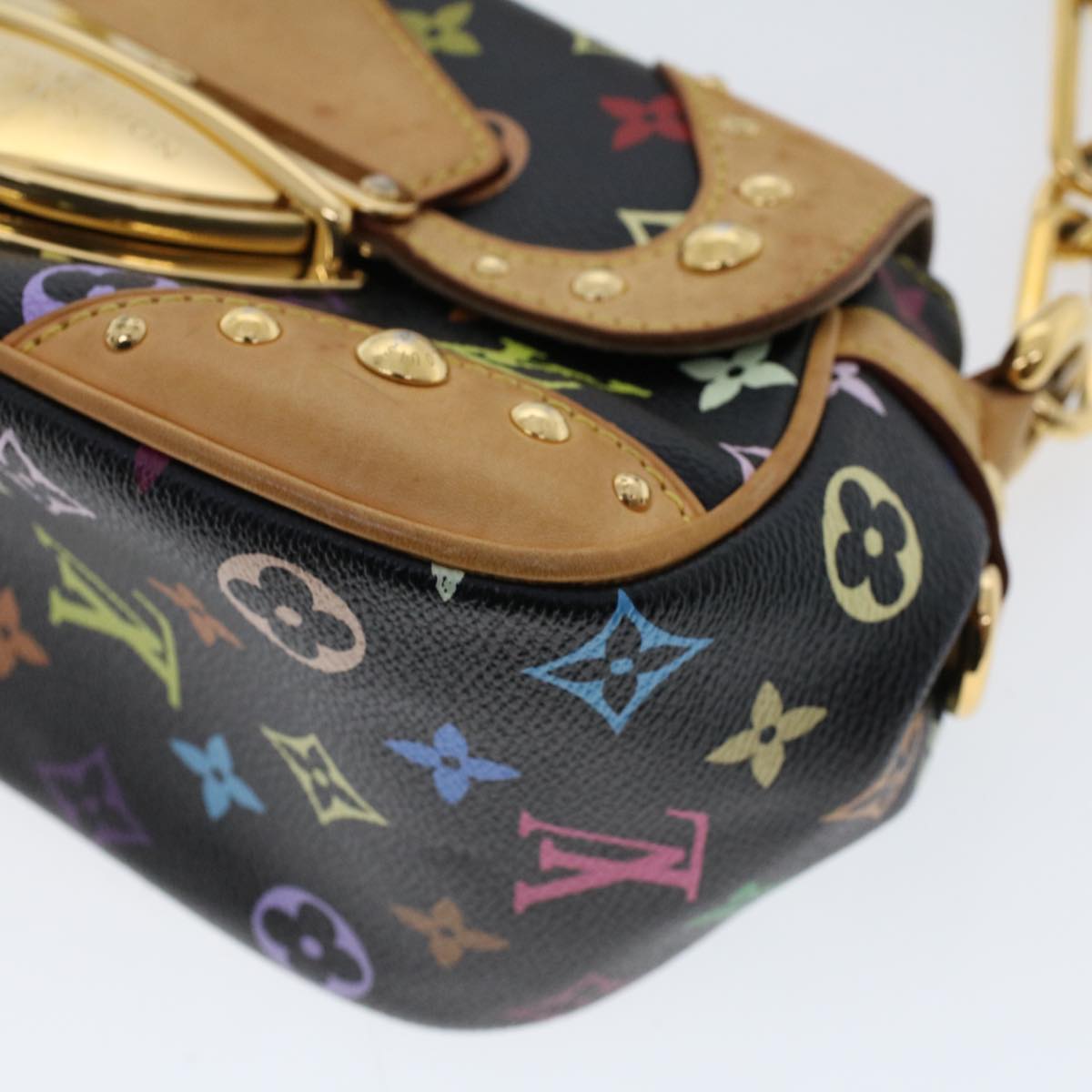 LOUIS VUITTON Monogram Multicolor Marilyn Shoulder Bag Black LV 46978