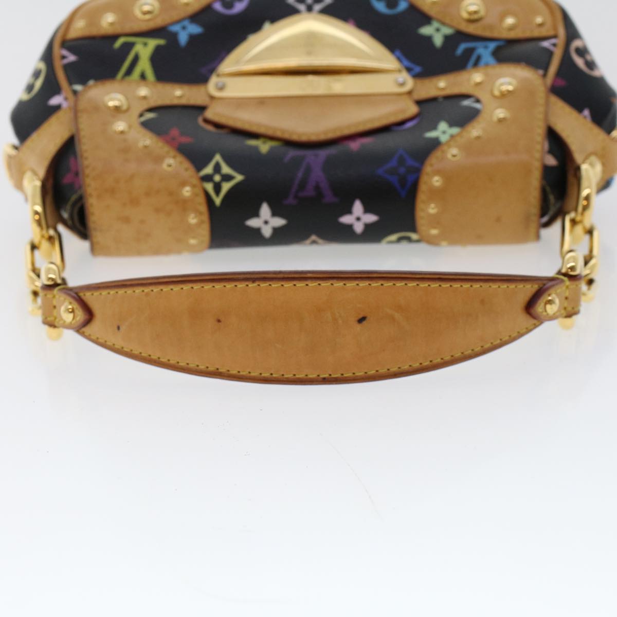 LOUIS VUITTON Monogram Multicolor Marilyn Shoulder Bag Black LV 46978