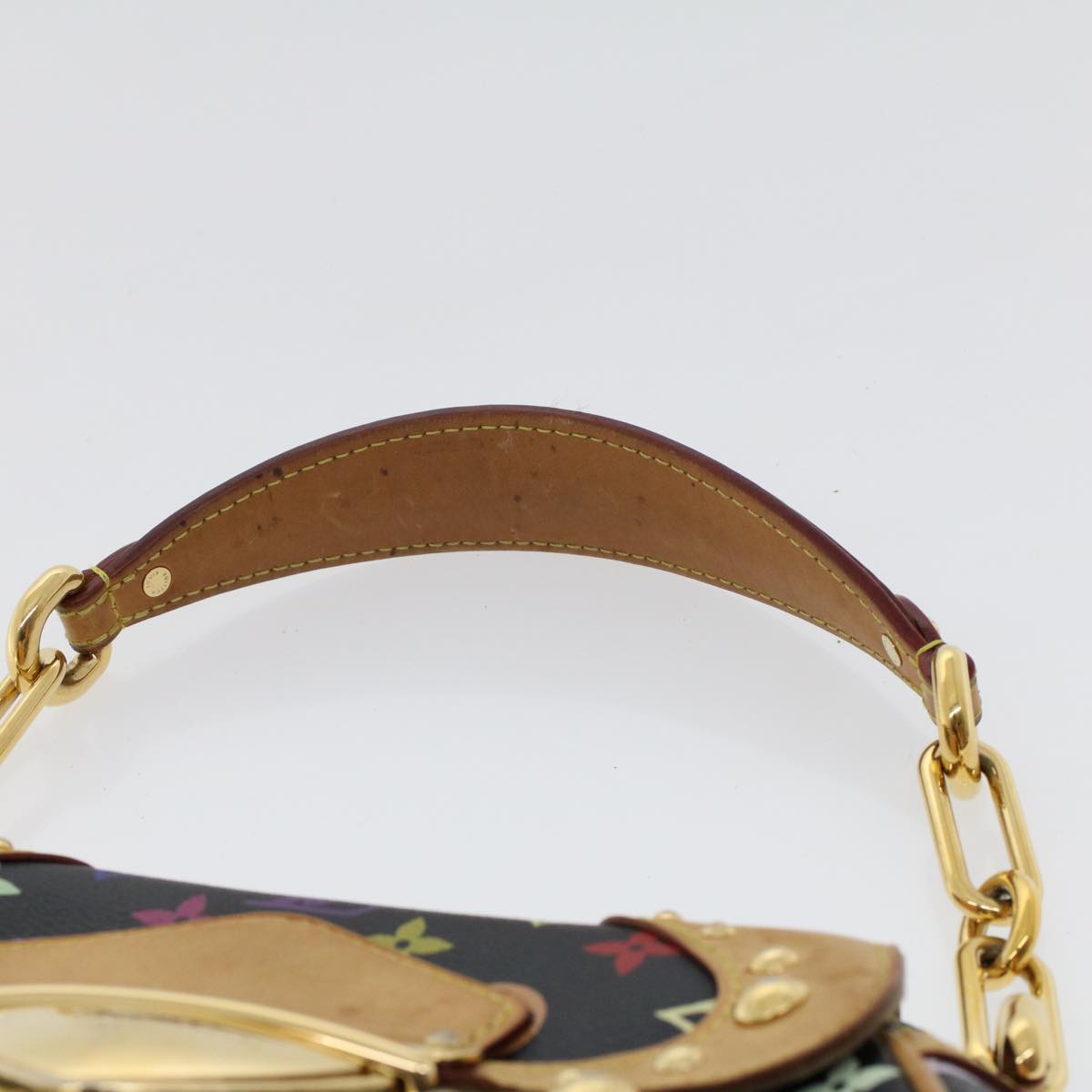 LOUIS VUITTON Monogram Multicolor Marilyn Shoulder Bag Black LV 46978