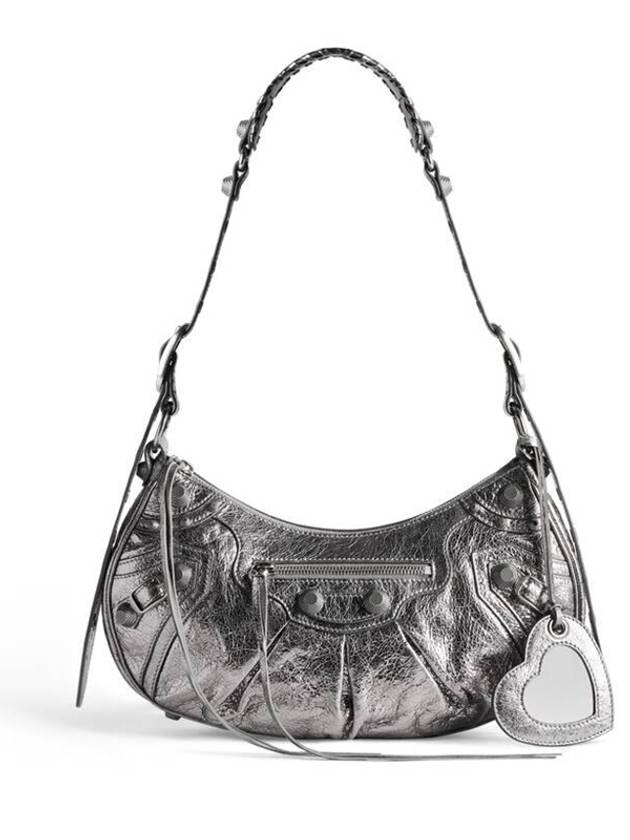 Balenciaga Le Cagole Small Shoulder Bag Silver