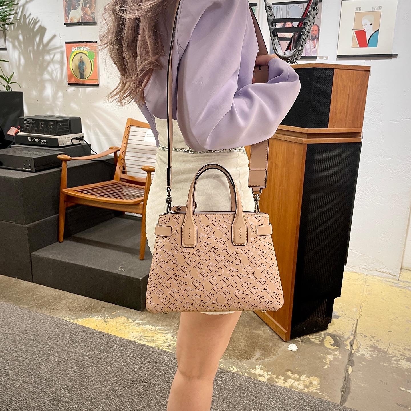Burberry Calfskin Banner Tote
