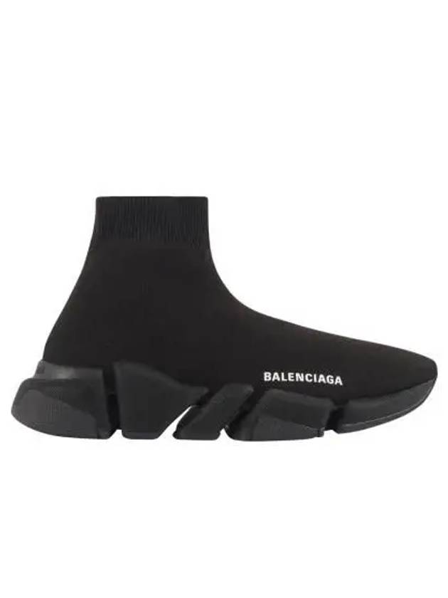 Balenciaga WoMen's Speed 2 0 Recycled Knit High Top Sneakers Black