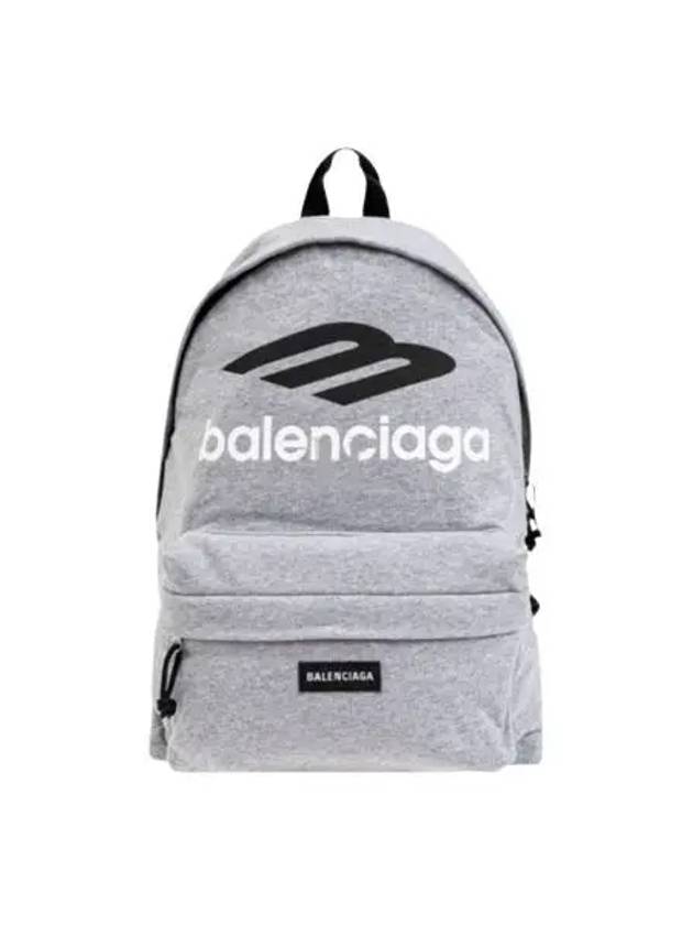 Balenciaga Explorer Logo Backpack Grey