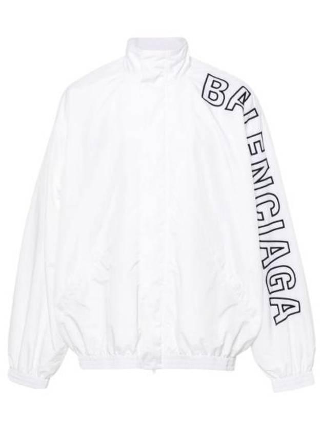Balenciaga Embroidered Logo Track Jacket White
