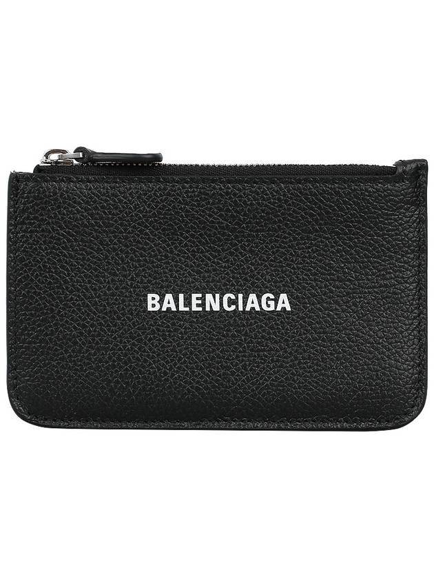 Balenciaga Cash Large Long Coin Card Wallet Black