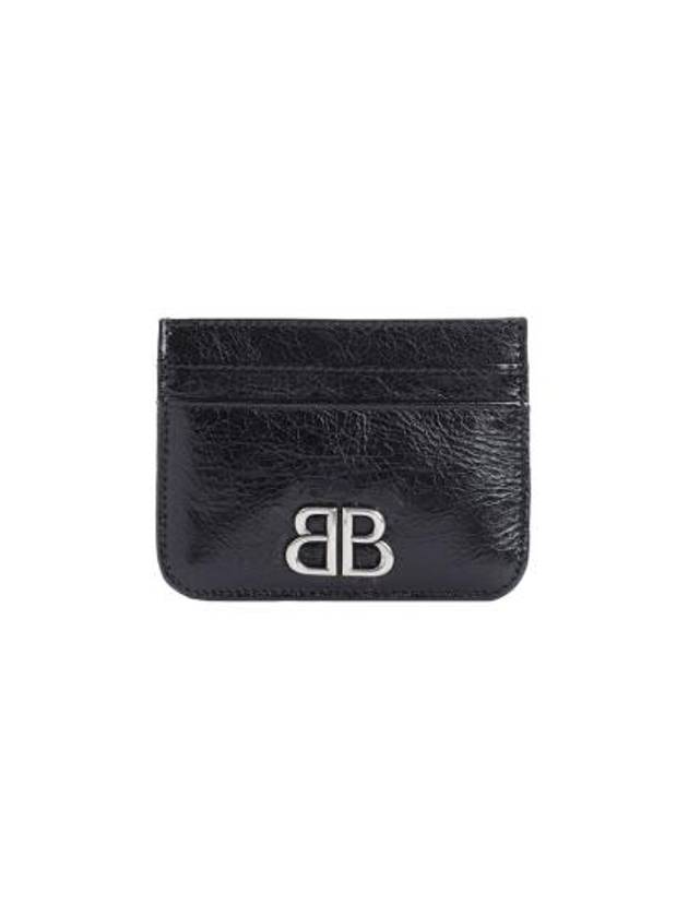 Balenciaga BB Logo Card Wallet Black