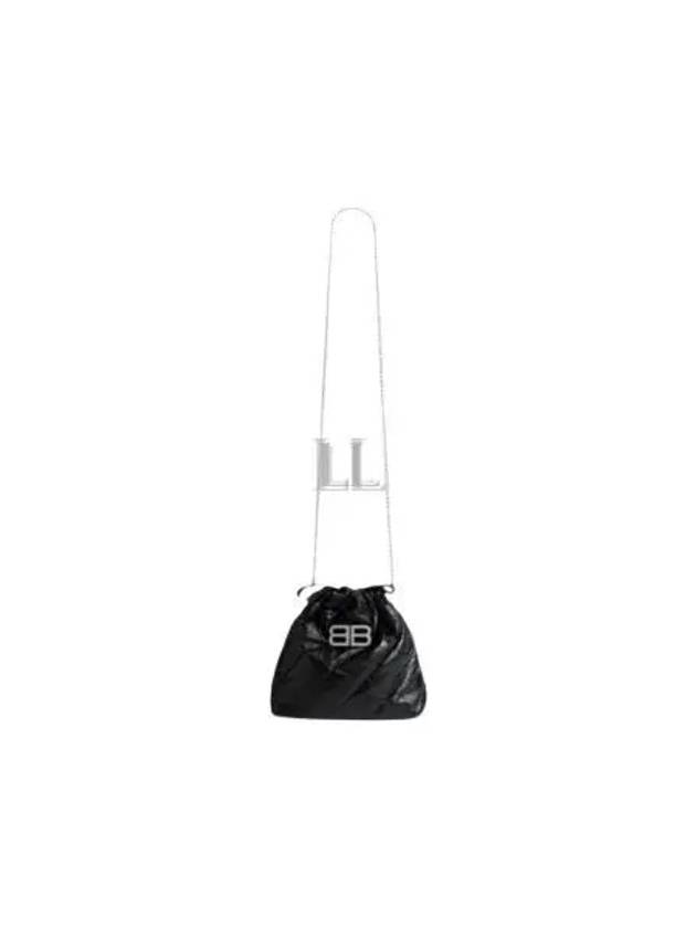 Balenciaga Extra Small Crush Tote Bag Black