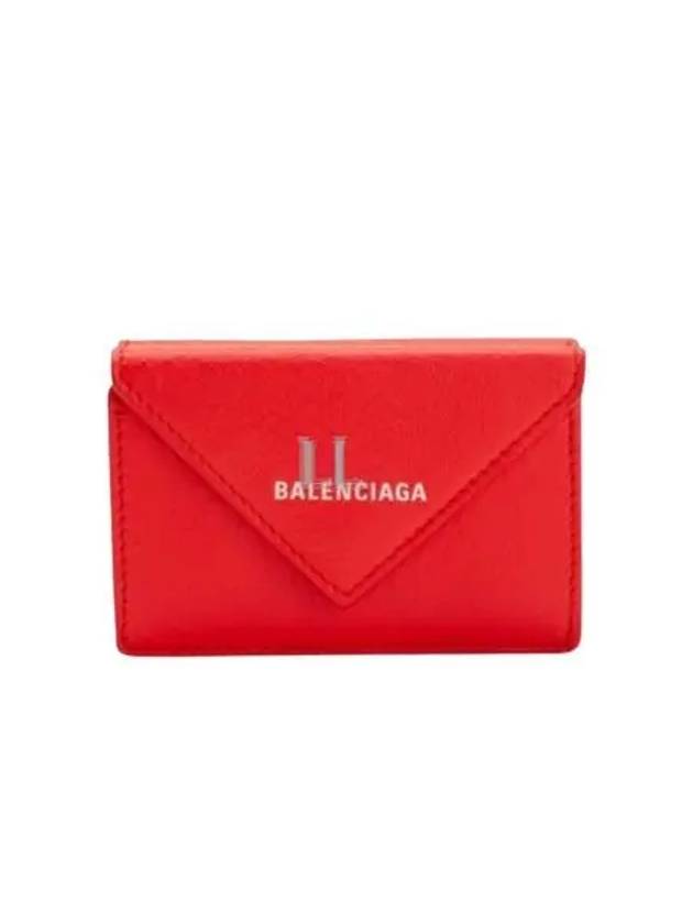 Balenciaga Papier Mini Half Wallet Red