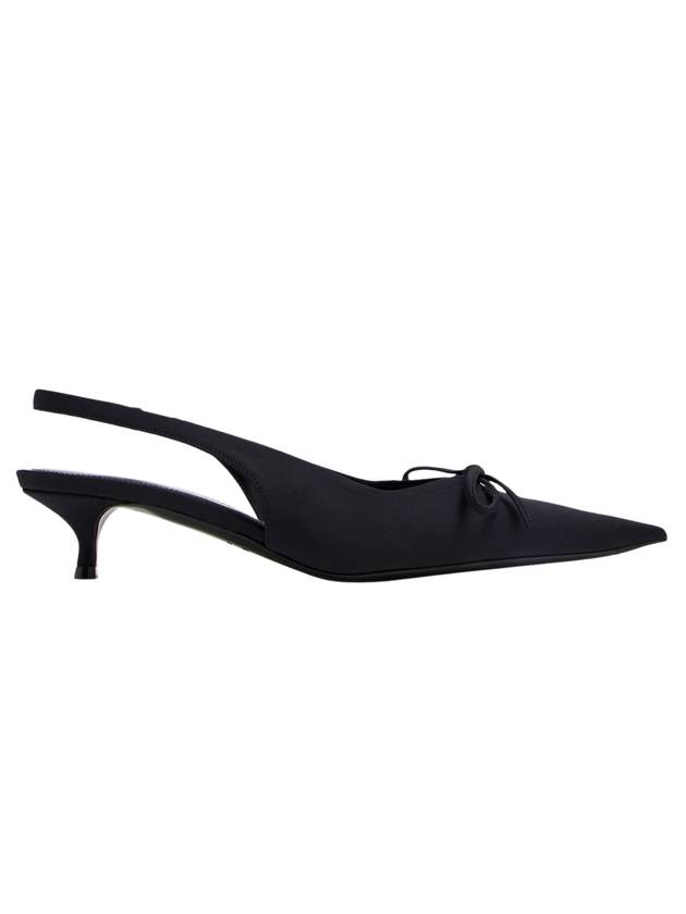 Balenciaga Knife Bow Slingback Heel Black