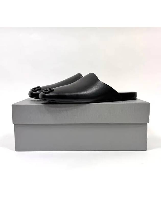 Balenciaga BB Logo Cozy Leather Bloafers