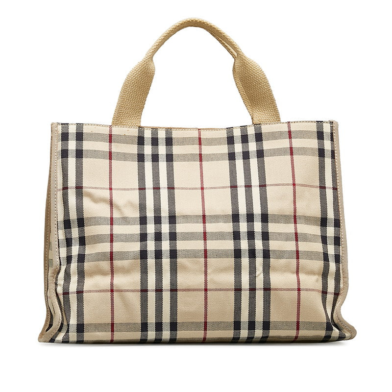 Burberry Nova Check Handbags Beige Canvas Burberry