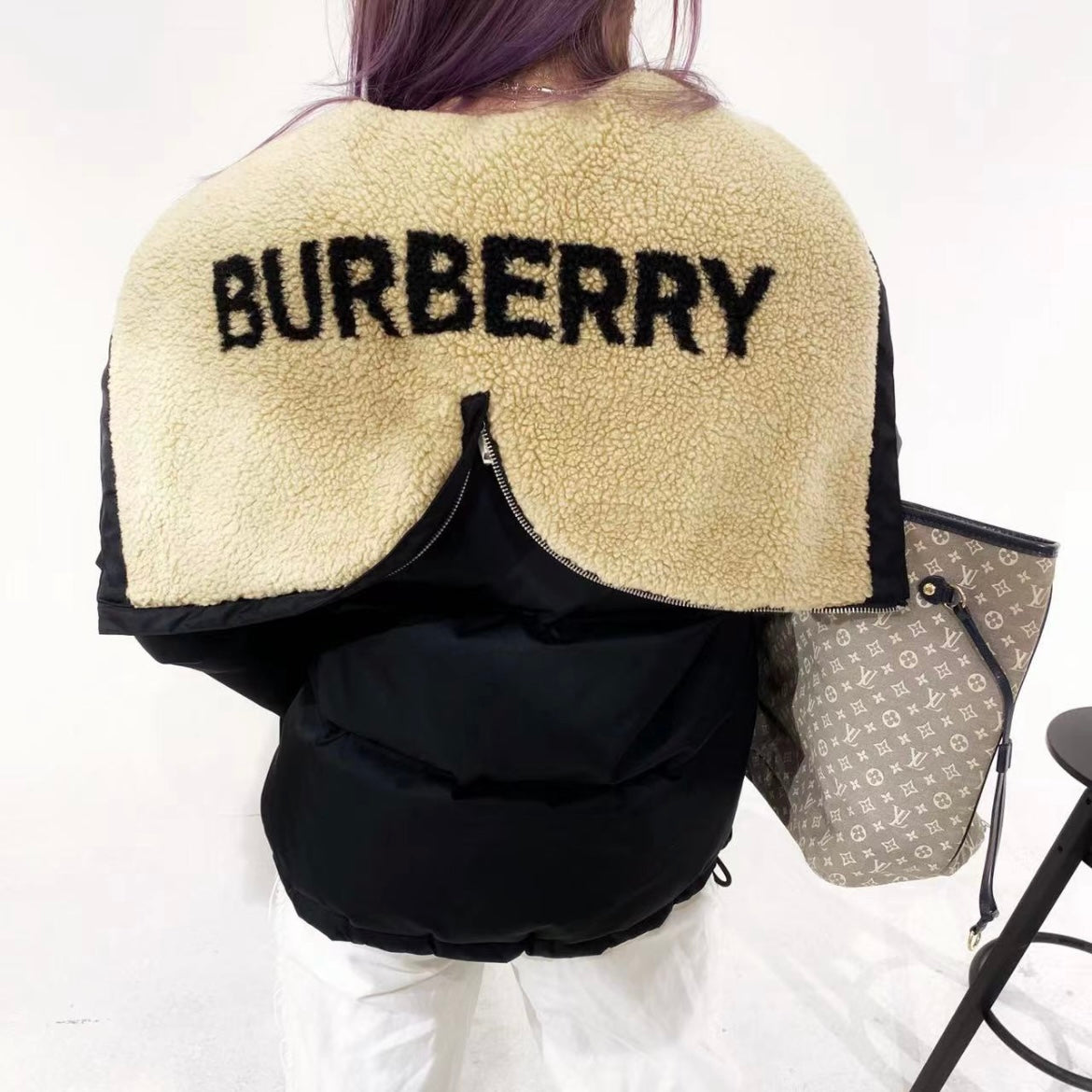 Burberry “Seafield” Quilted Down Jacket