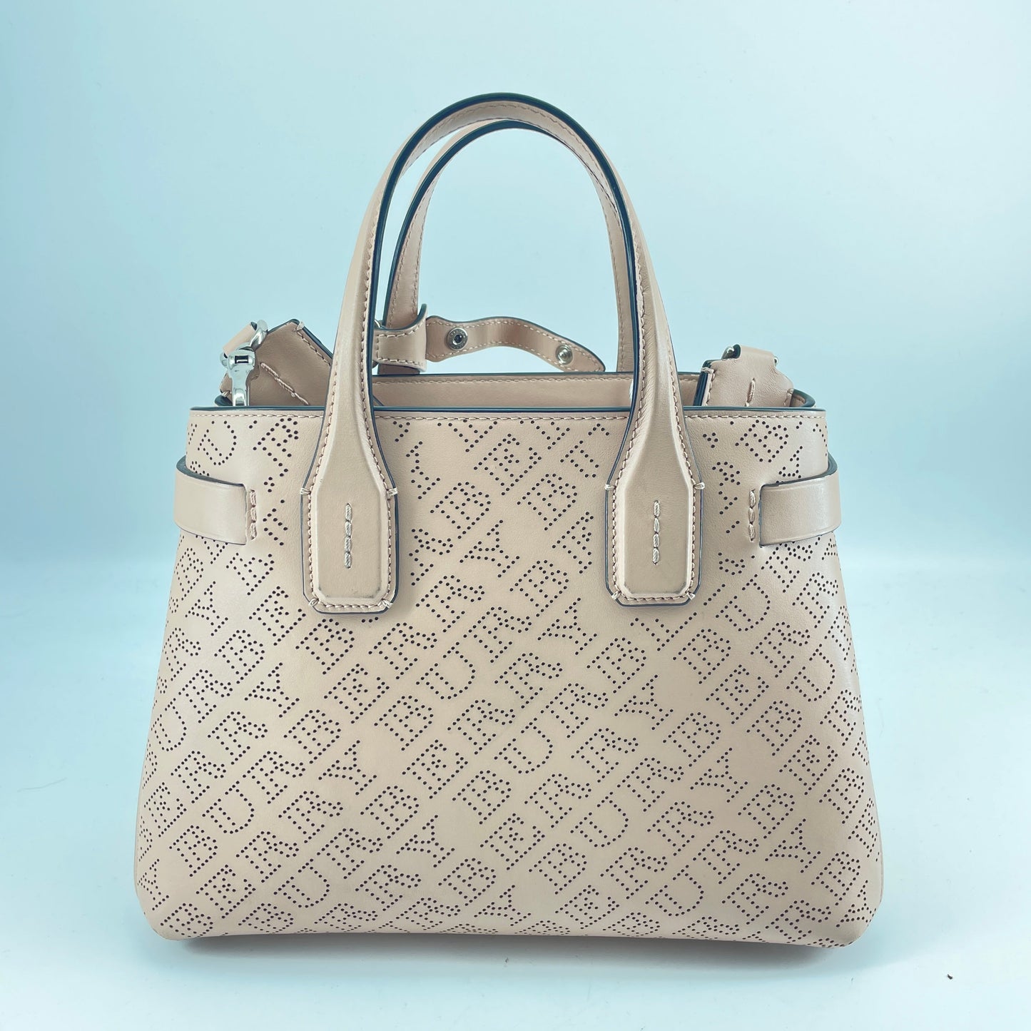 Burberry Calfskin Banner Tote