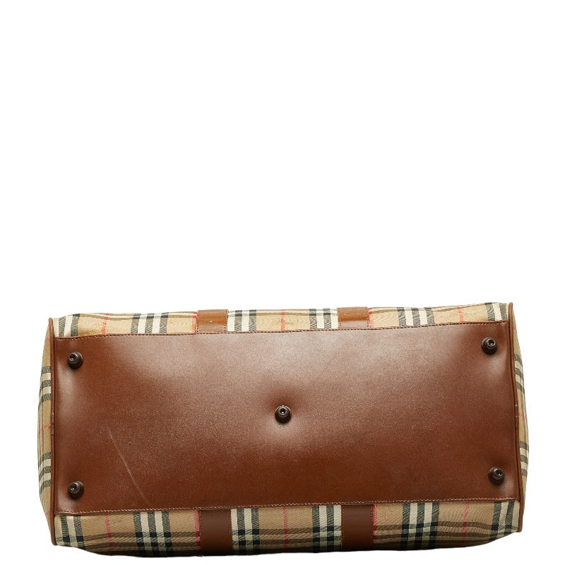 Burberry Boston Bag Travel Bag Nova Check Canvas