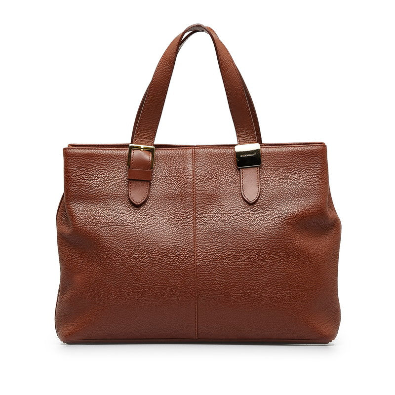 Burberry Nova Check Shadow Horse s Bag Brown Leather Burberry