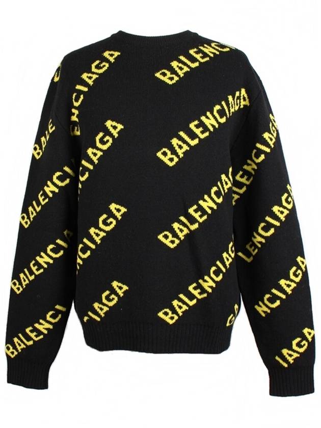 Balenciaga Multi logo knit M