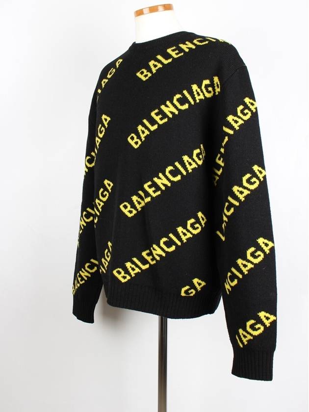 Balenciaga Multi logo knit M