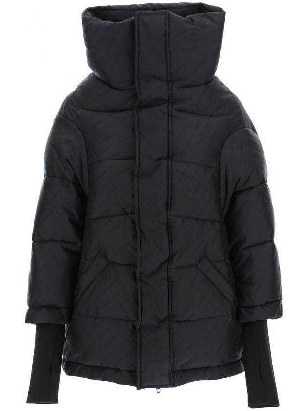 Balenciaga Women's Swing Logo Puffer Down Padding Black