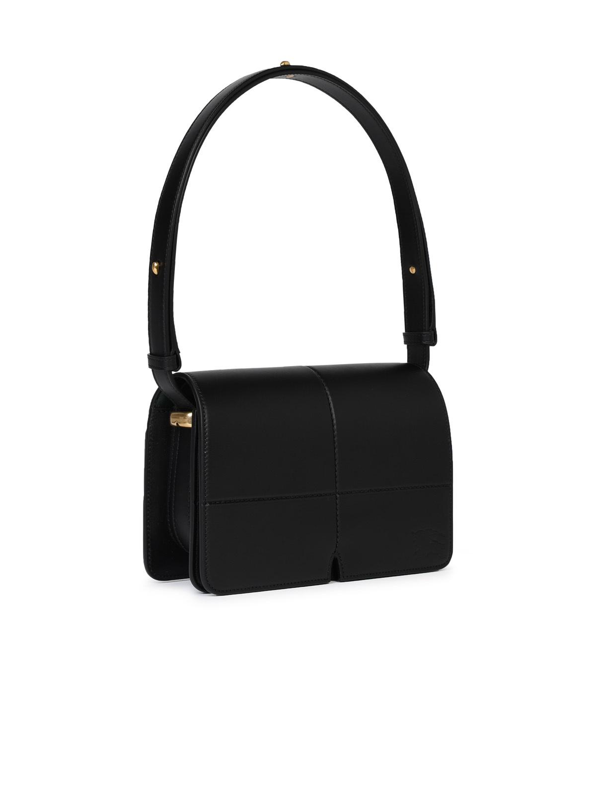 Burberry 'Snip' Black Smooth Leather Bag Woman