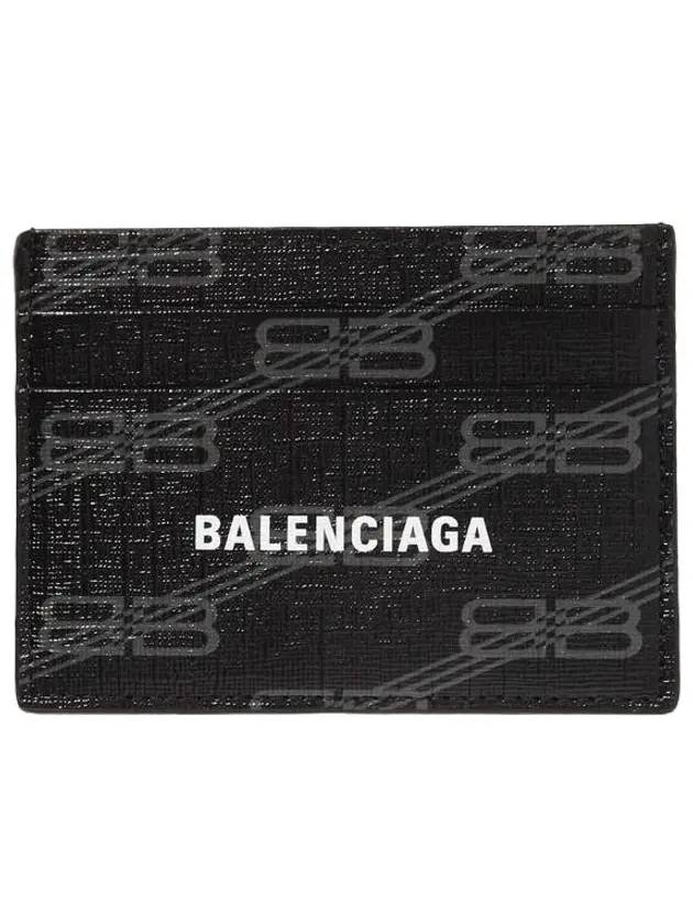 Balenciaga BB Monogram Card Wallet Black