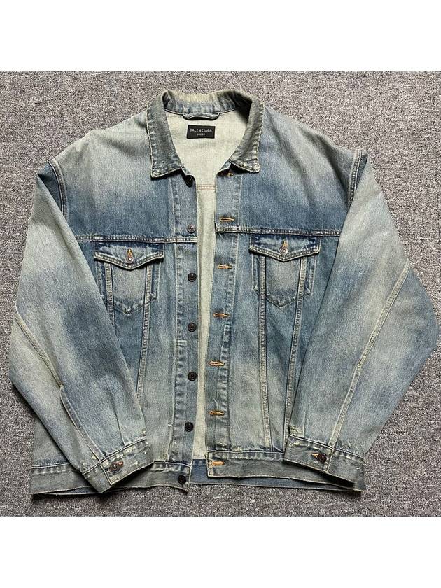 Balenciaga logo print denim jacket 110