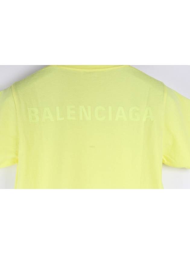Balenciaga Back logo neon short sleeve t shirt M