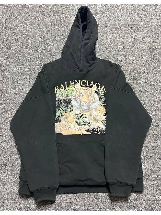 Balenciaga FBI Tiger Logo Reversible Hoodie 110