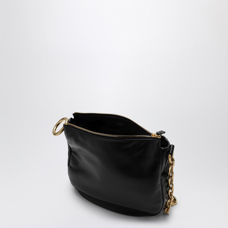 Burberry Black Leather Knight Bag Women