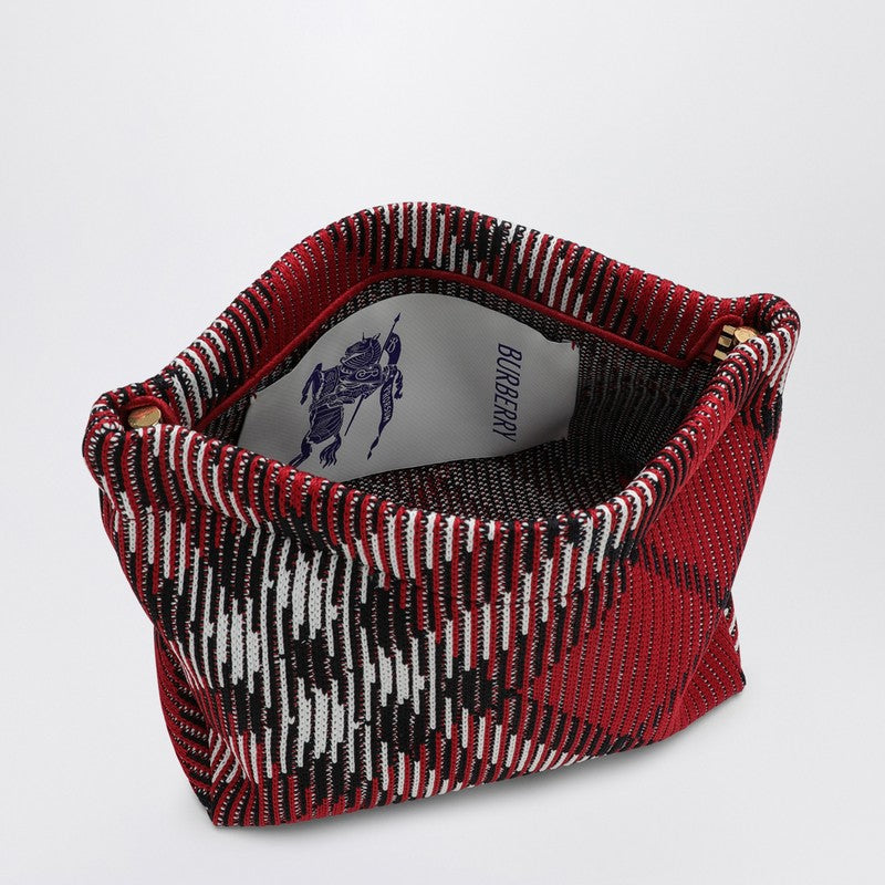 Burberry Clutch Bag With Red Check Pattern Women