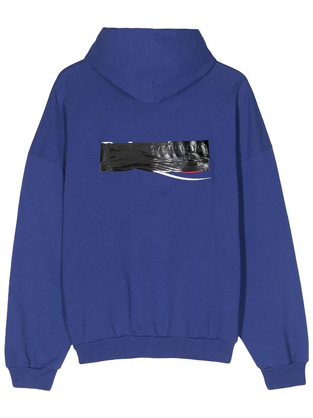 Balenciaga Gaffer Maxi Hoodie Blue