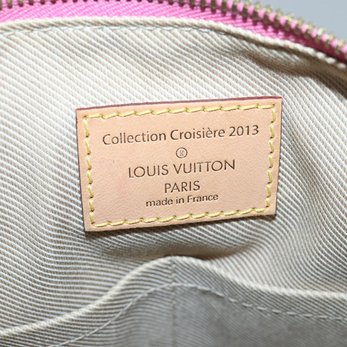 LOUIS VUITTON Monogram Stone Speedy Bandouliere 35 Bag Rose M40831 82931A