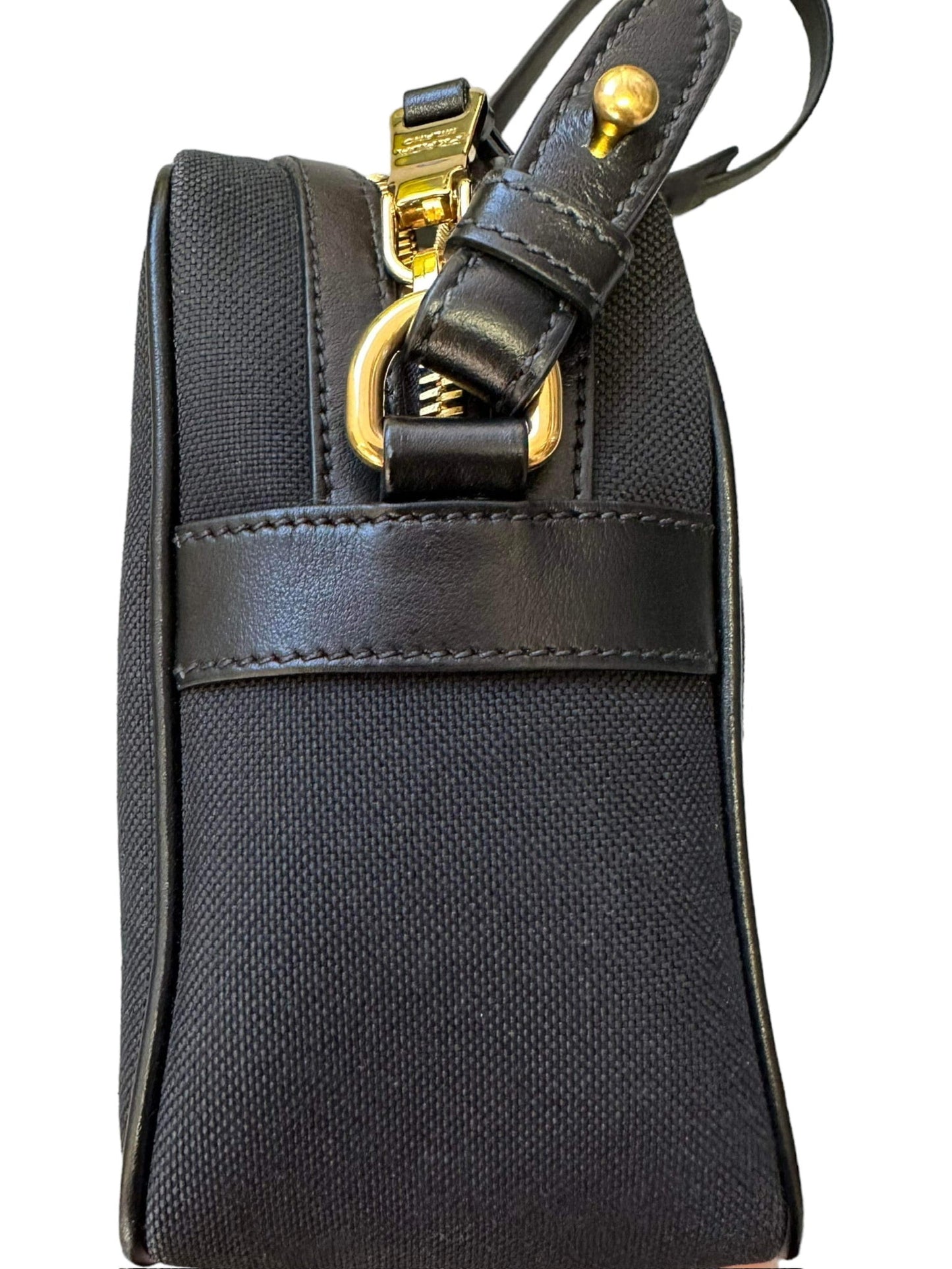 PRADA - Ribbon Canvas Leather Crossbody Shoulder Bag