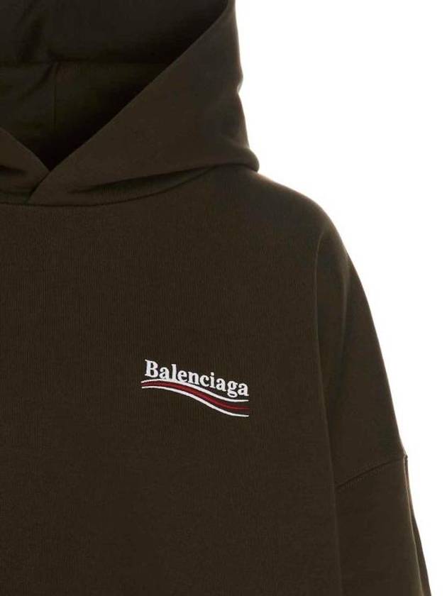 Balenciaga Political Campaign Oversized Fit Hoodie Green