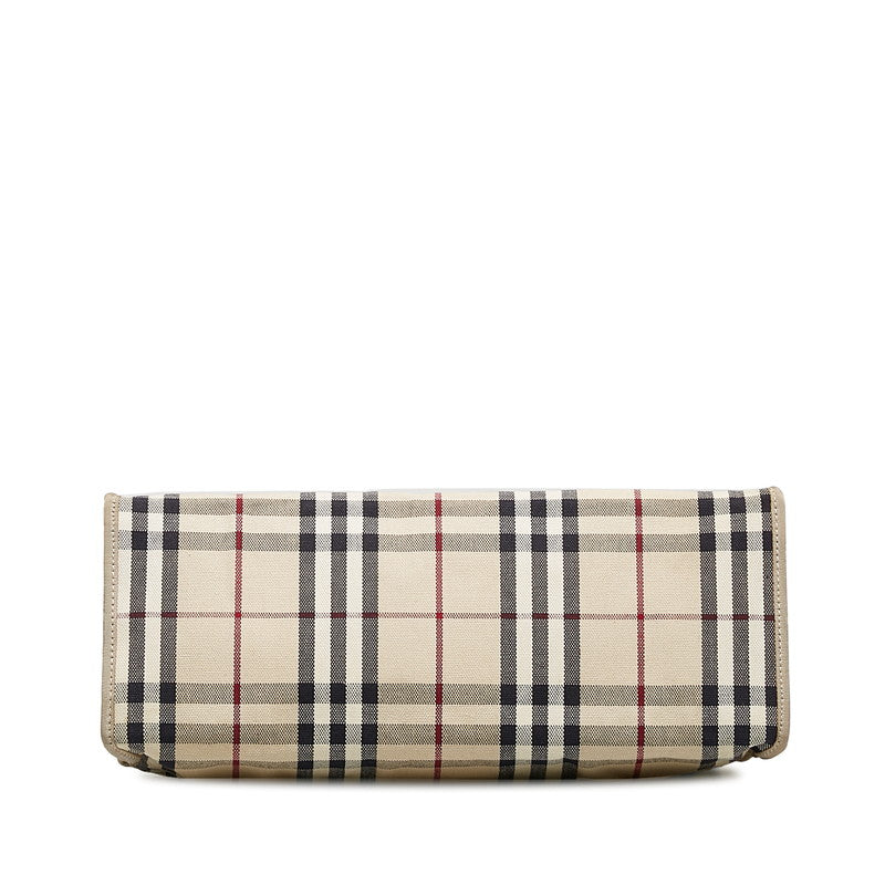 Burberry Nova Check Handbags Beige Canvas Burberry