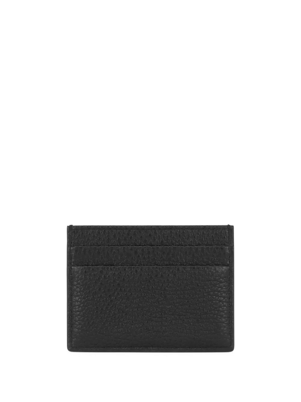 Dolce & Gabbana Men Leather Card Holder With Logo Plaque