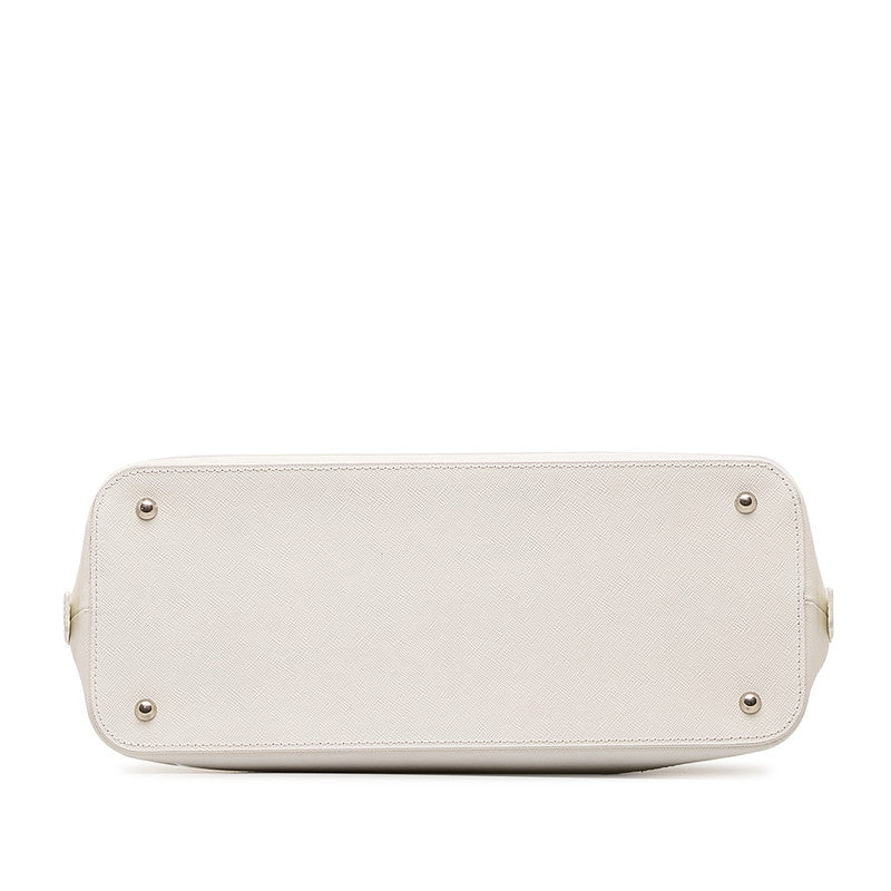 Burberry Nova Check Handbag Handbag White Leather