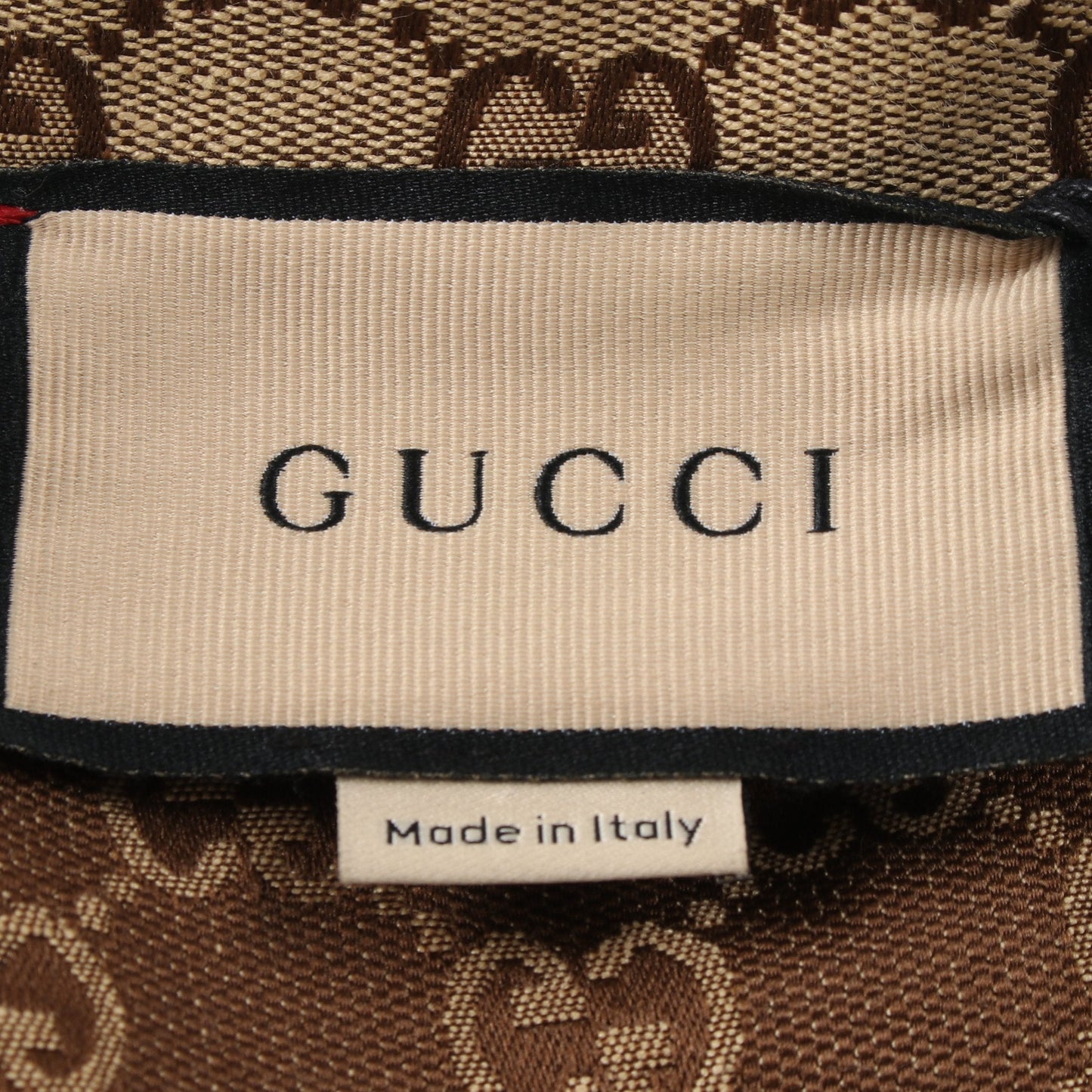 GUCCI GG canvas Shirt Short sleeve Linen Beige Brown