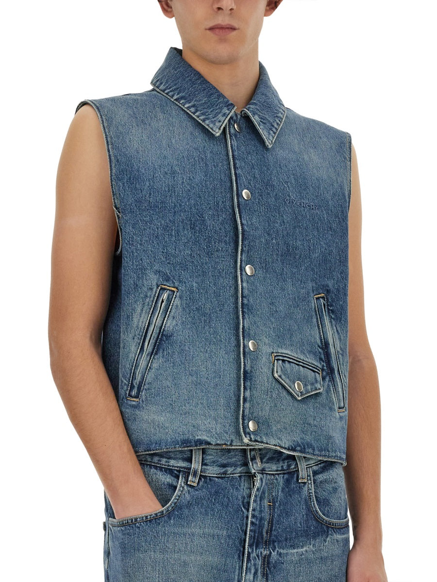 Givenchy Men Denim Vest