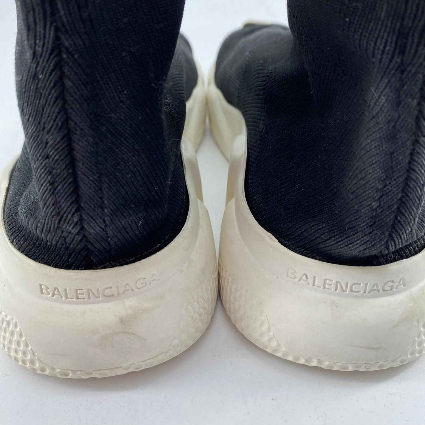 Balenciaga Black & White Speed Sneakers