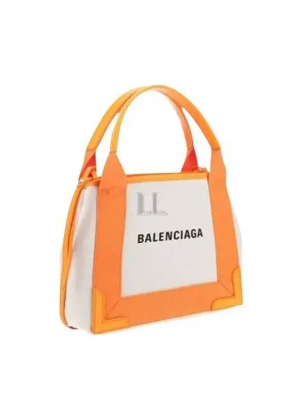 Balenciaga Cabas XS Tote Bag Natural Pop Orange