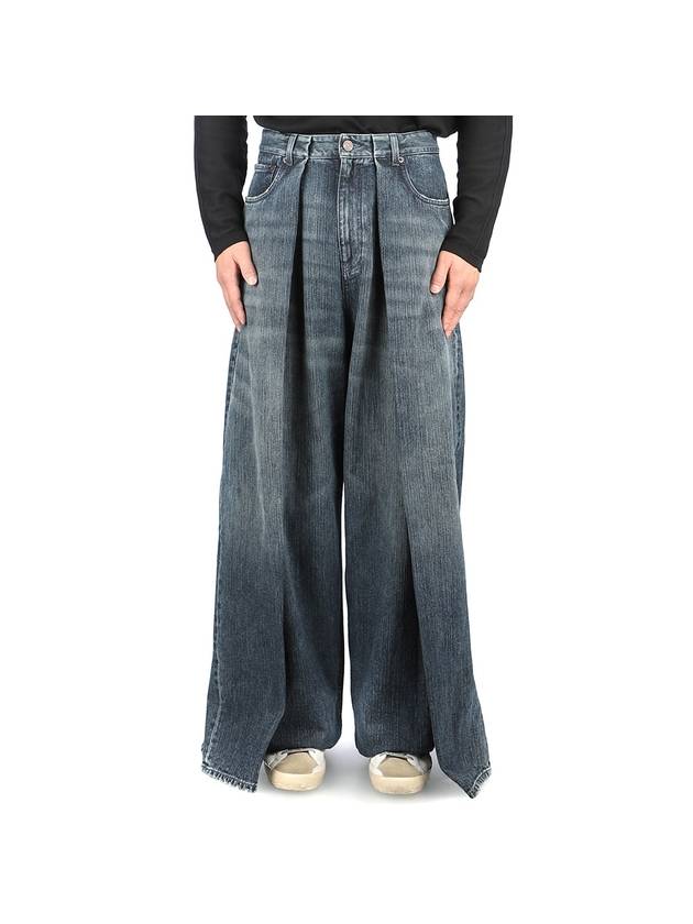 Balenciaga Double Side Jeans Dark Blue