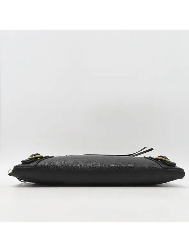 Balenciaga 652490 Black Grain Calfskin Neo Classic Clutch