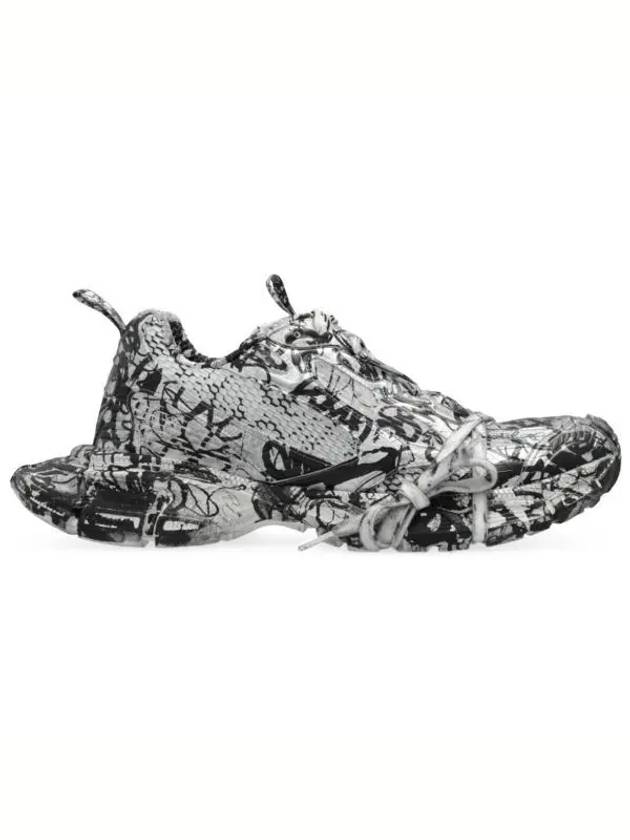 Balenciaga 3XL Extreme Graffiti Low Top Sneakers Grey